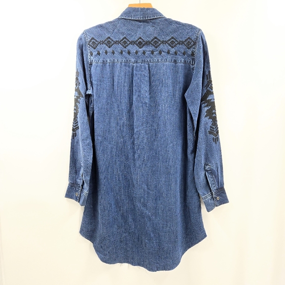 Rails‎ Ashland Dress Chambray Aztec Embroidered - Picture 12 of 16
